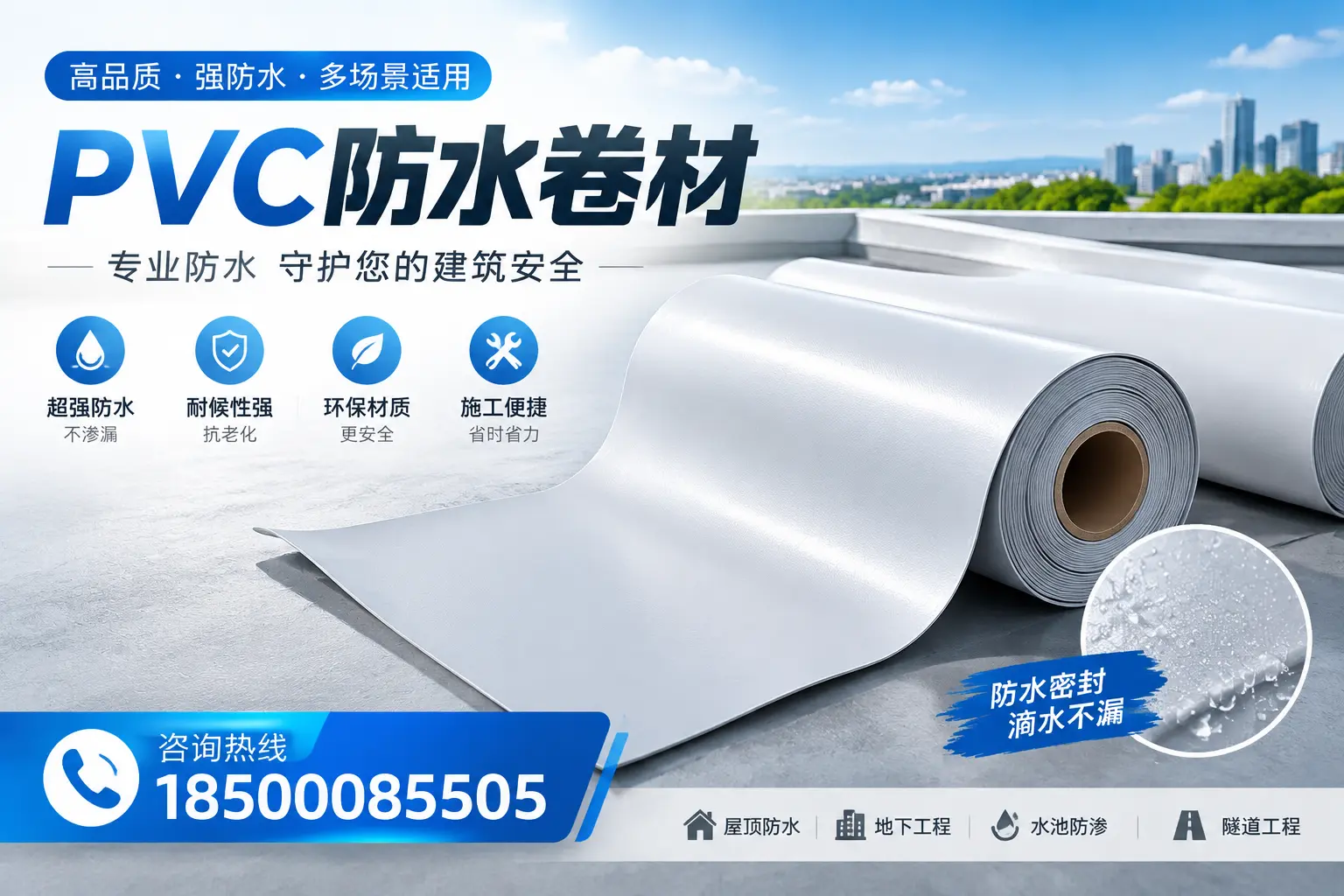 PVC防水卷材的市场竞争分析,巴中品牌选择参考